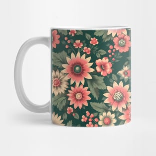 Pink Flowers Mug